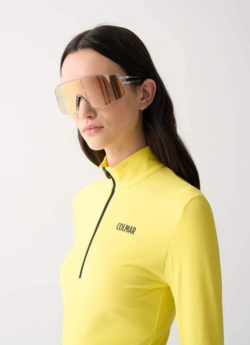 Stretch fleece bodysuit