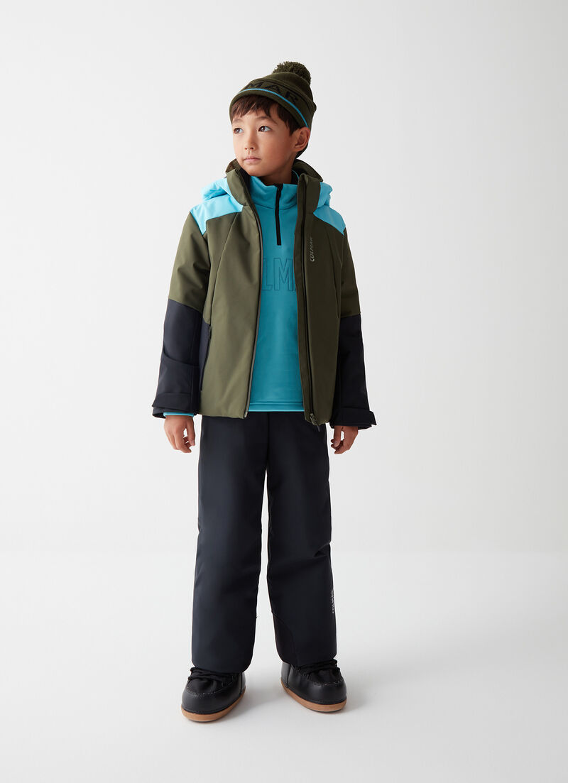 Boys’ colourblock ski jacket