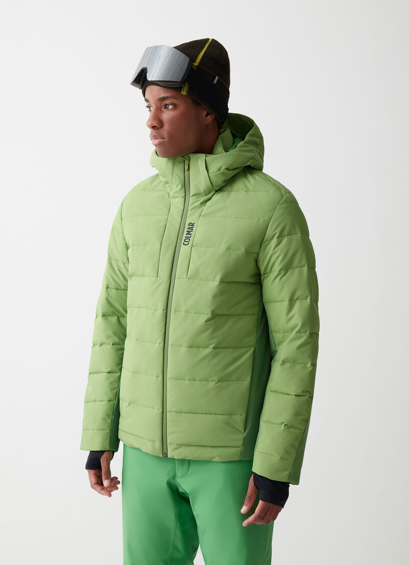 Quilted ripstop ski jacket