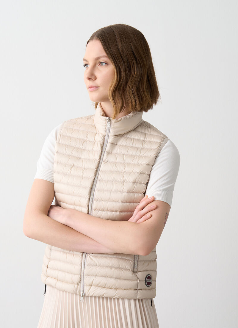 Quilted down gilet