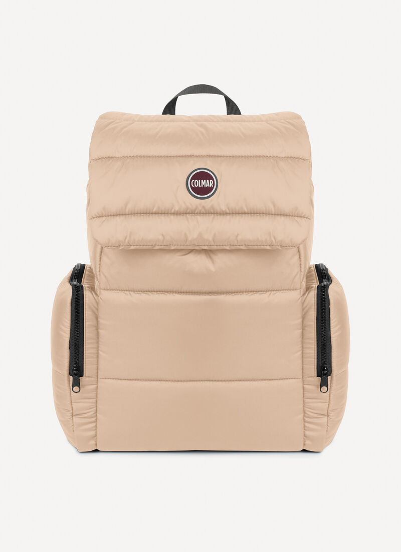 Unisex quilted backpack with large pockets