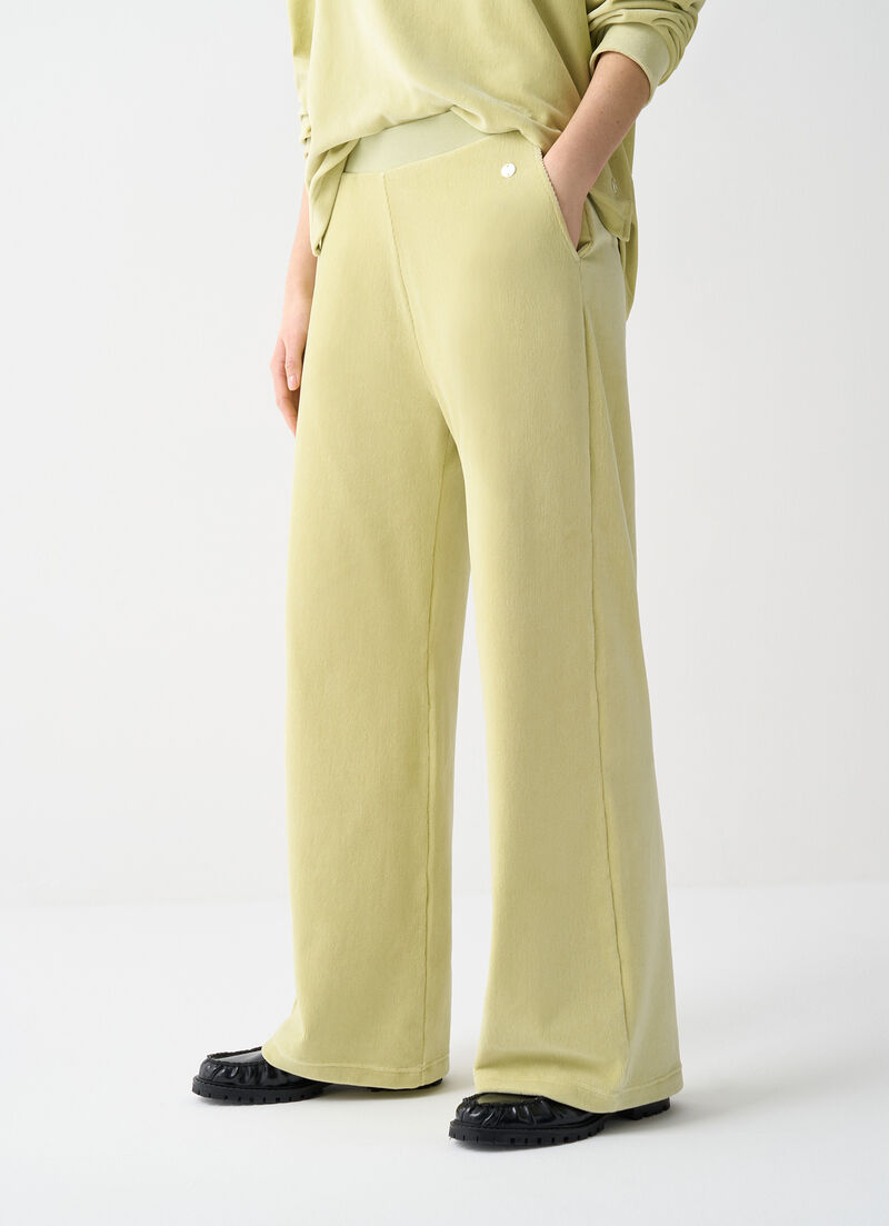 Needlecord tracksuit bottoms