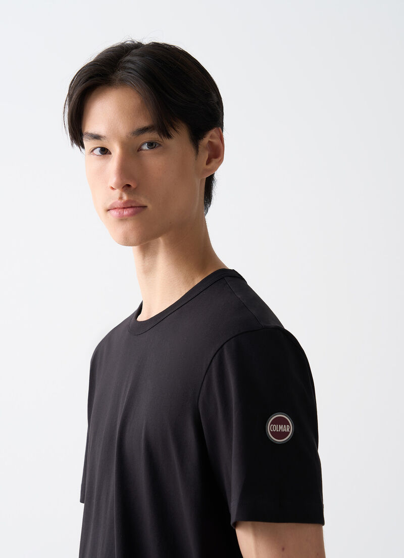 Cotton round-neck T-shirt
