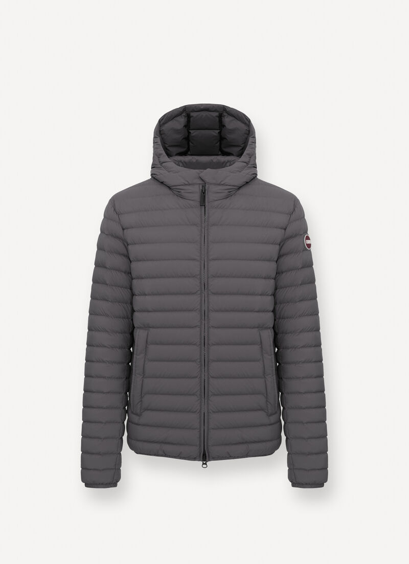 Light down jacket with hood