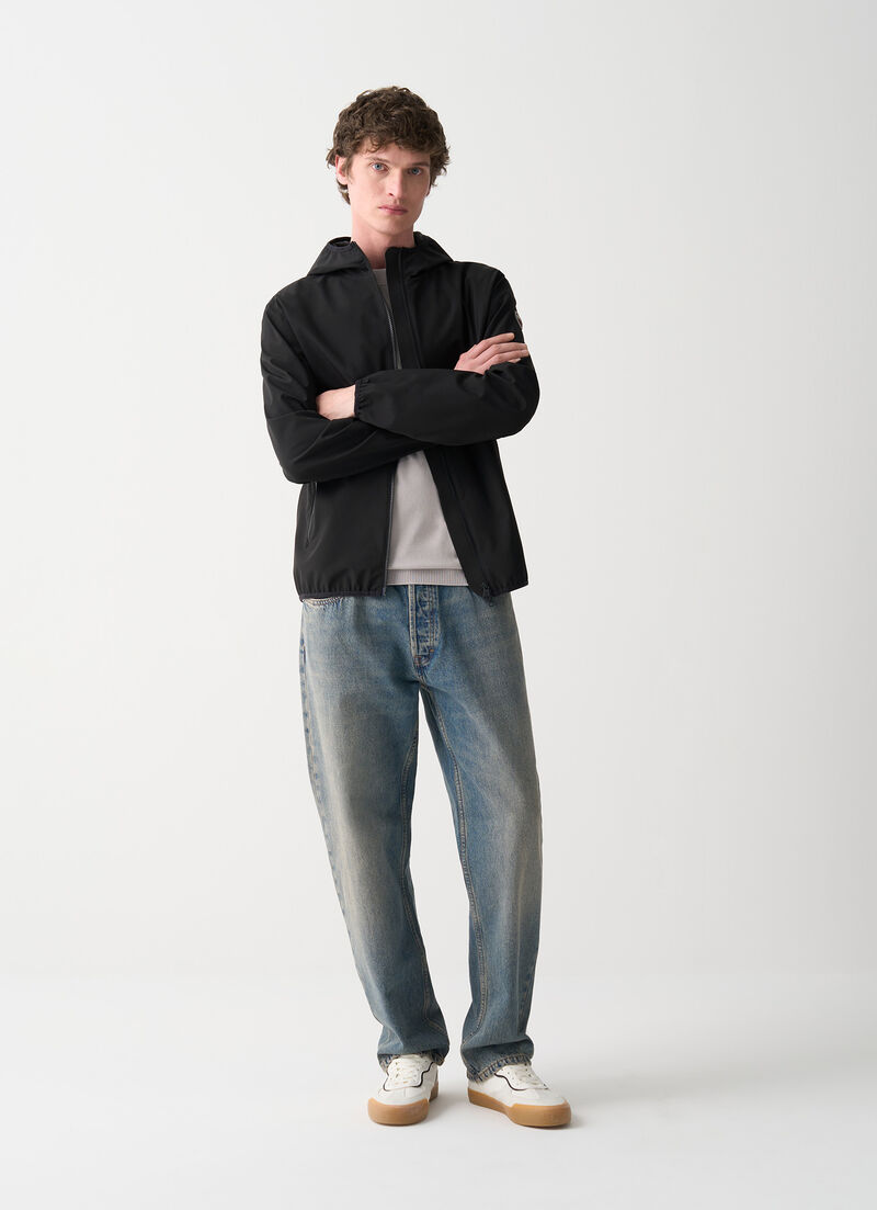 Softshell hooded jacket