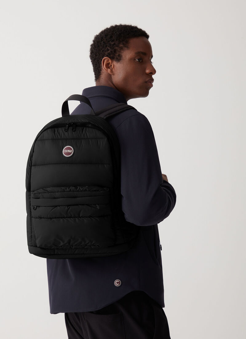 Unisex quilted backpack