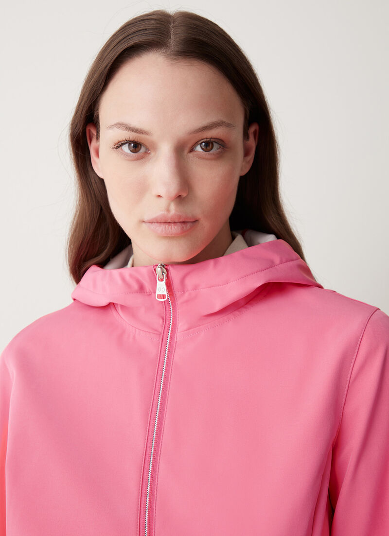 Softshell hooded jacket