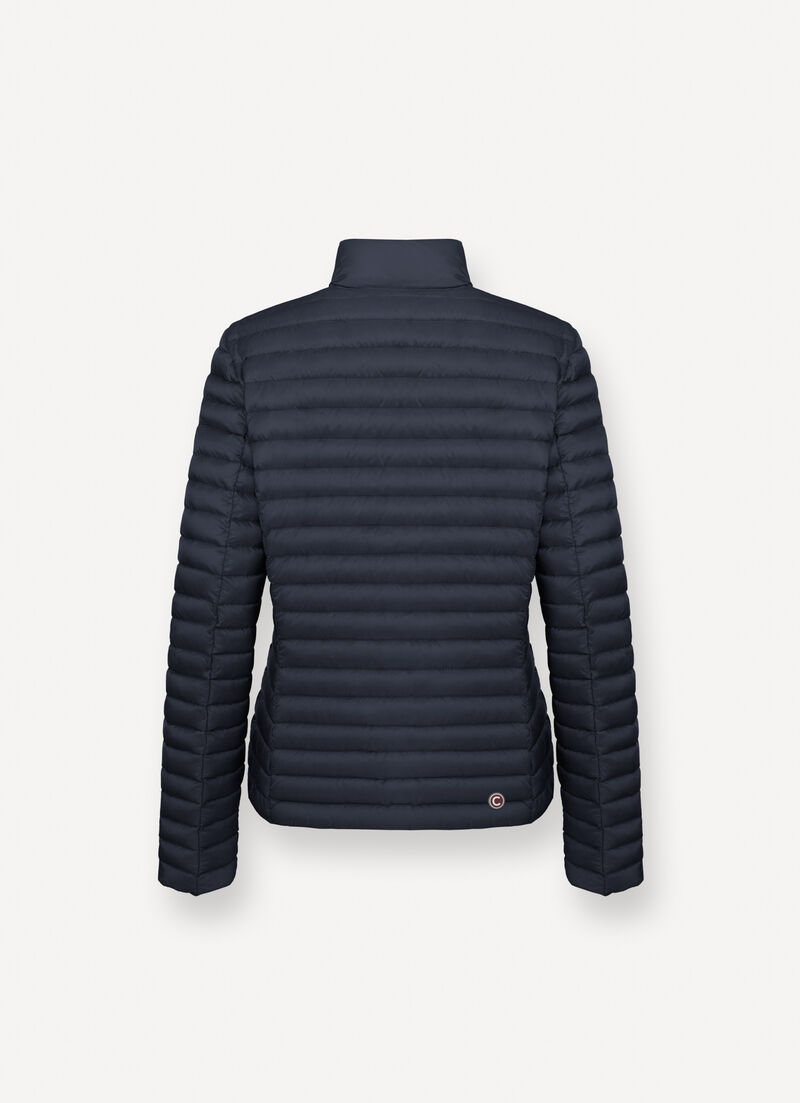 Padded collar down jacket