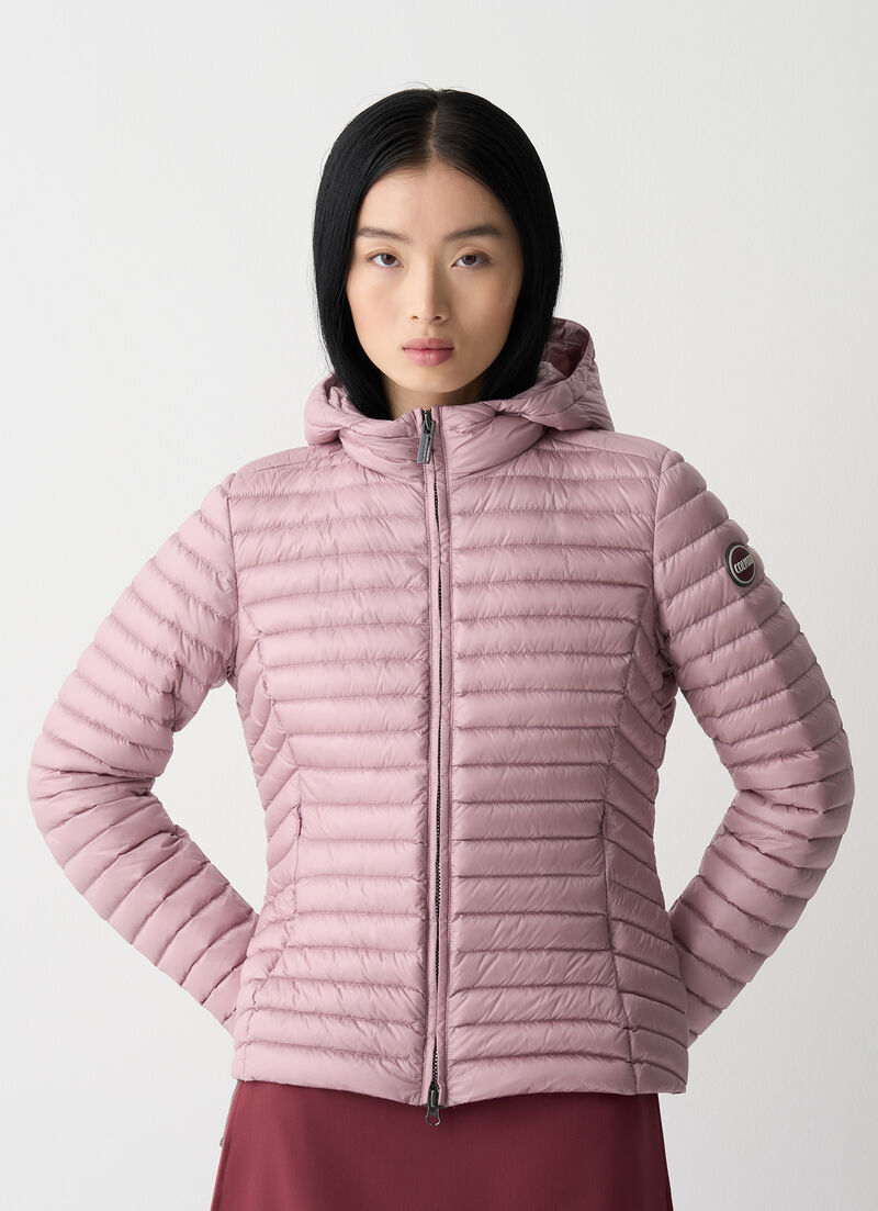 Light down jacket with hood