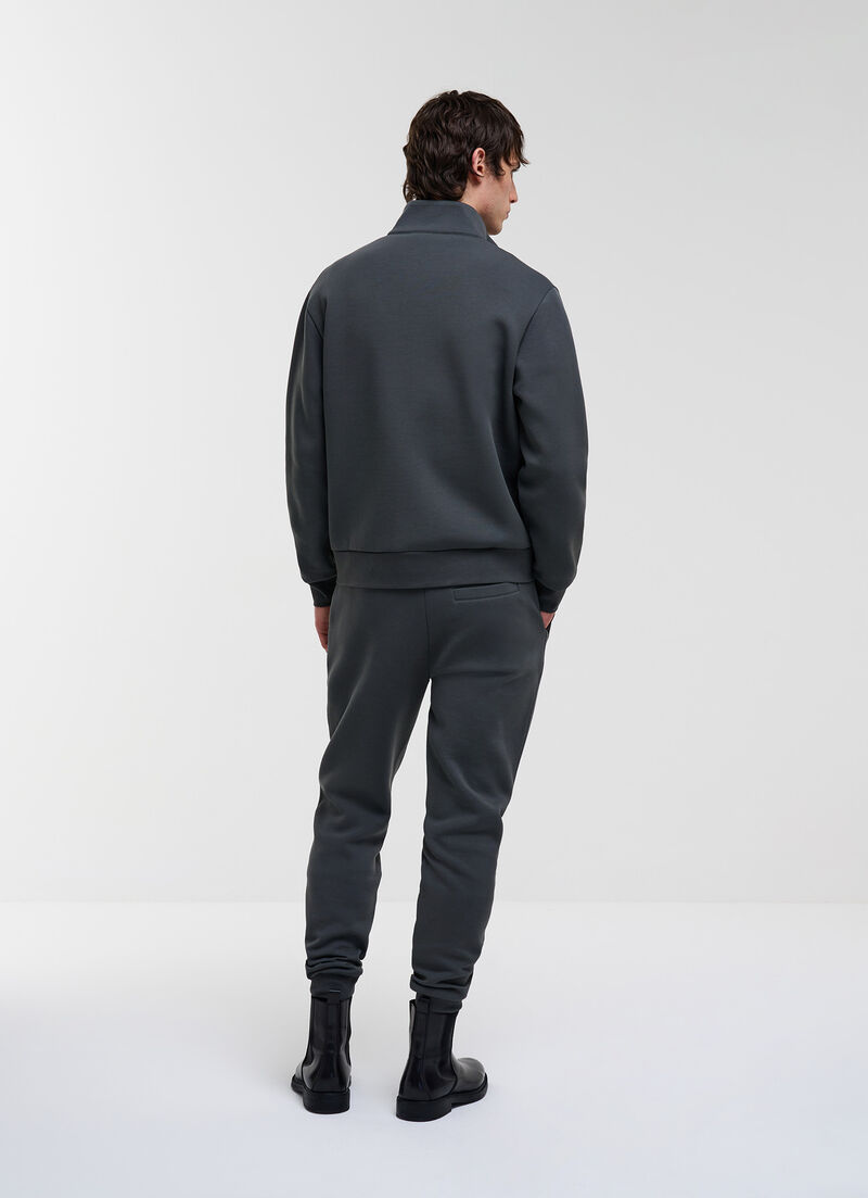 Sweatshirt with nylon inserts