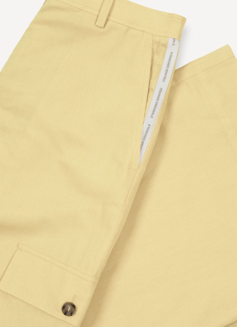 Linen cargo trousers