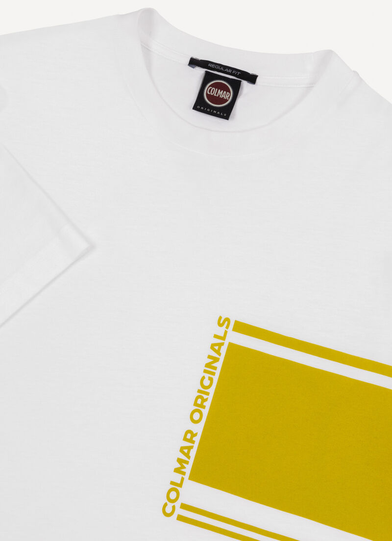 Short-sleeved colour-block T-shirt