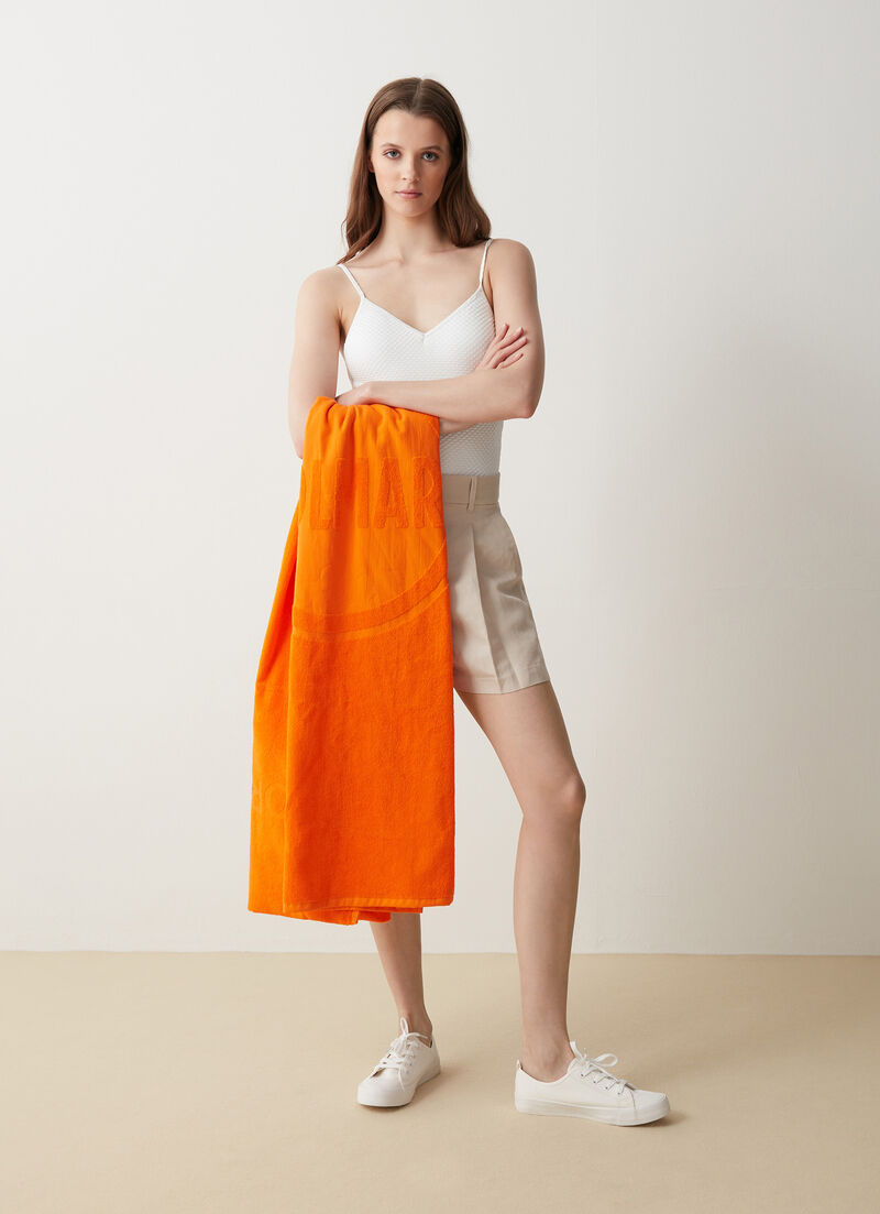 Beach towel backpack