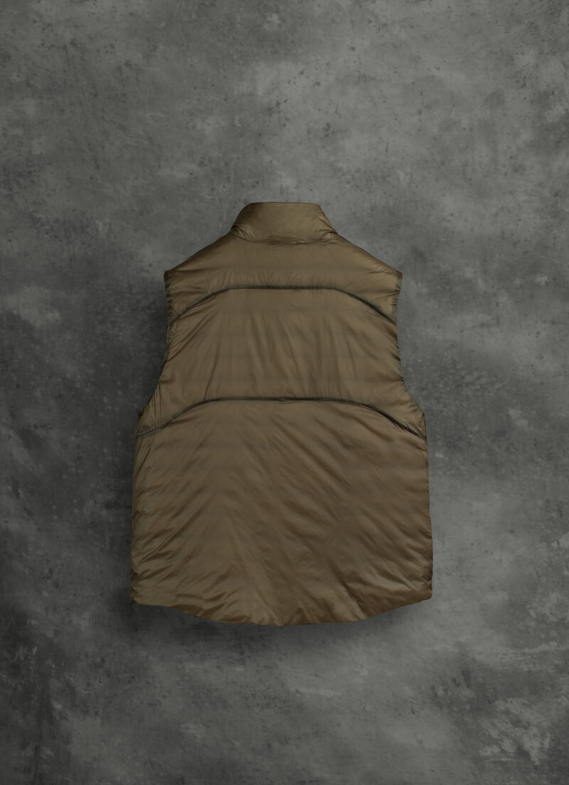 Taffeta and mini-ripstop fabric vest