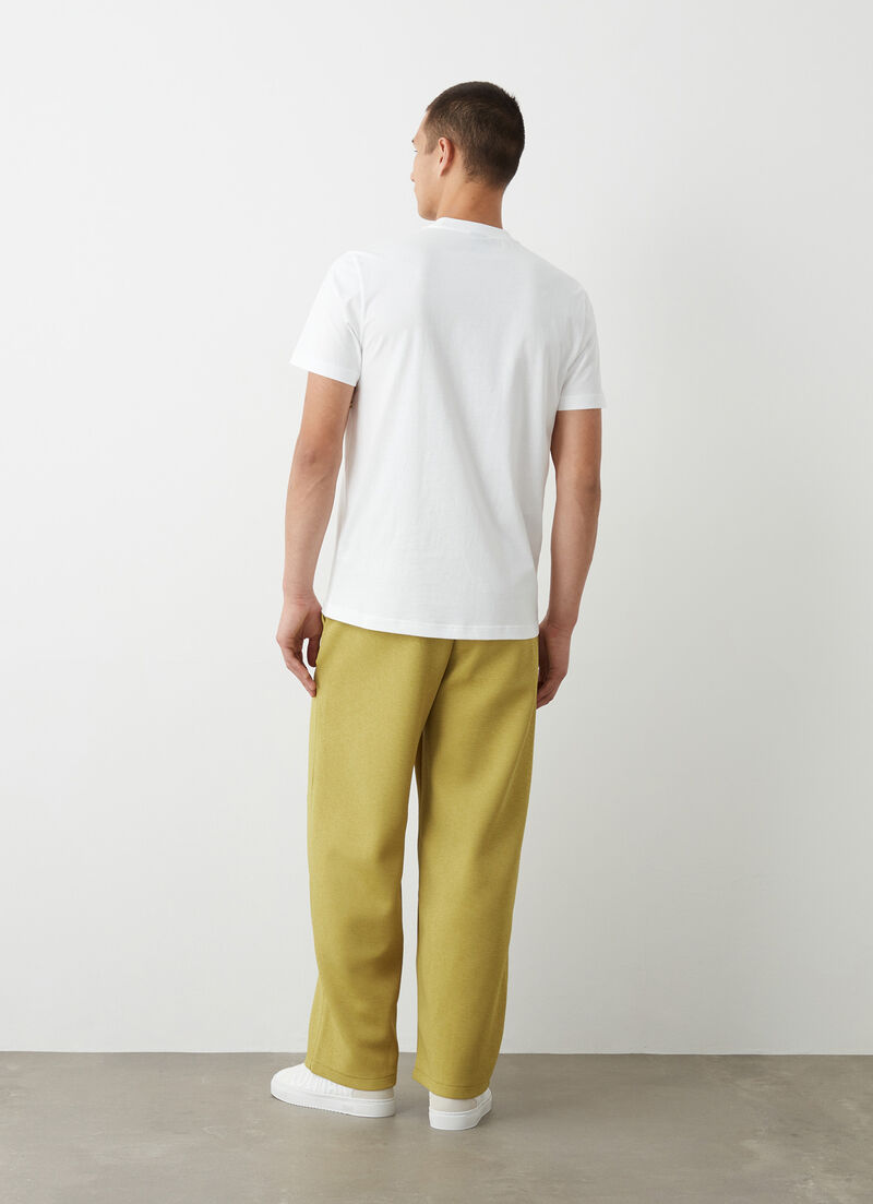 Short-sleeved colour-block T-shirt