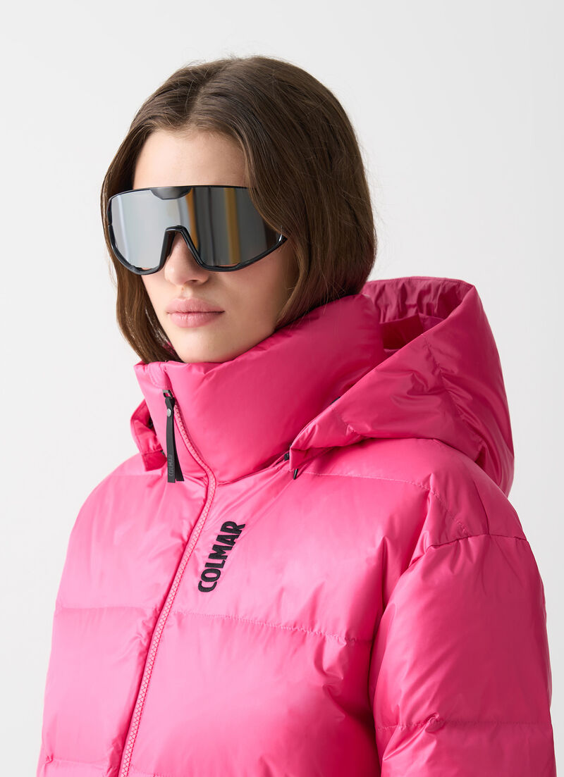 Puffy padded ski jacket