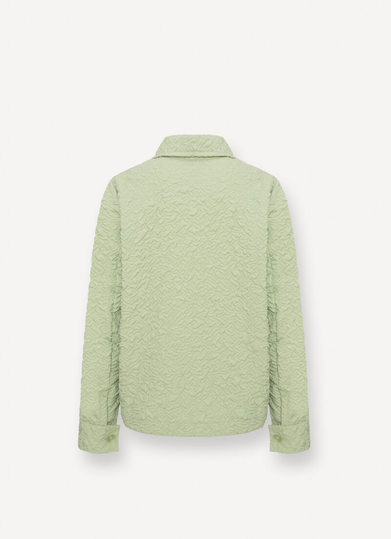 Embossed shirt jacket