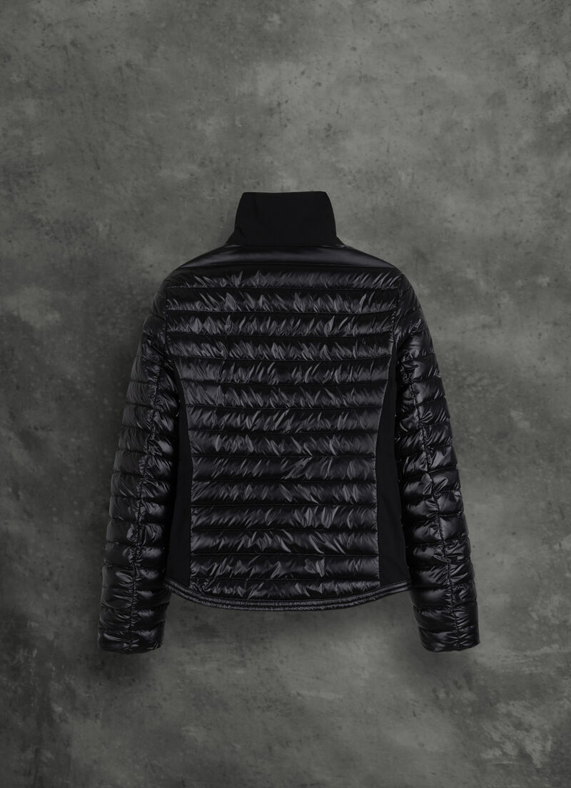 Solid-colour recycled fabric jacket