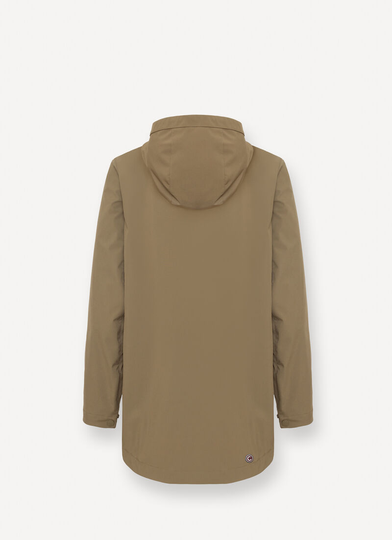 Mid-length softshell jacket