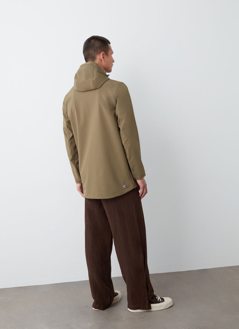 Mid-length softshell jacket