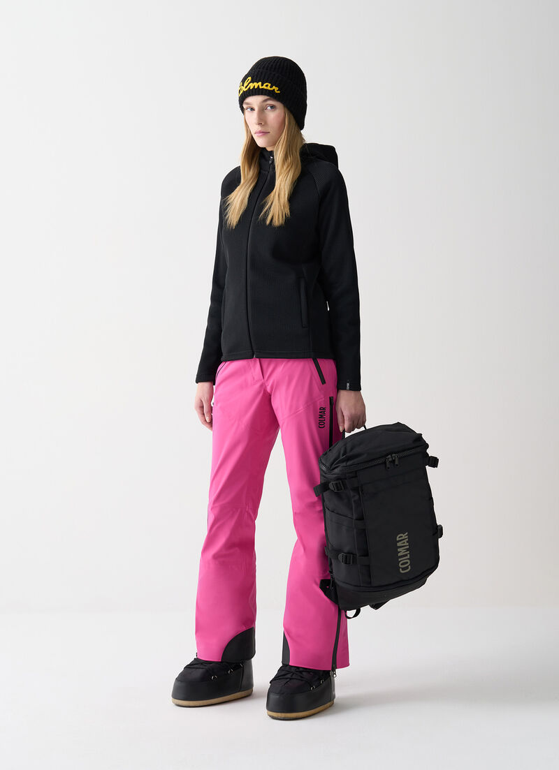 Knit fleece ski sweatshirt