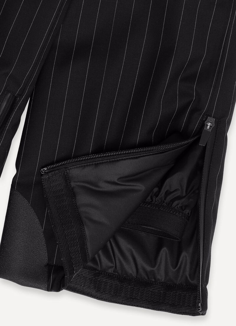Pinstripe ski trousers