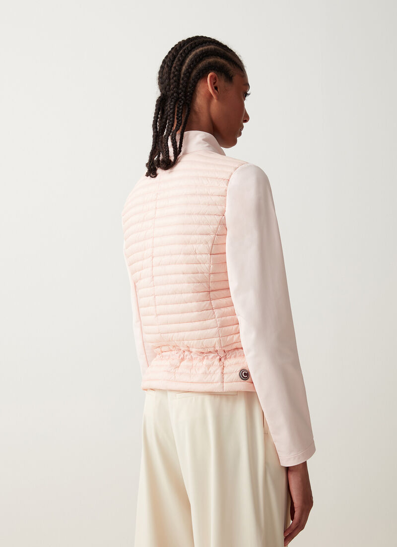 Short jacket with drawstring waist