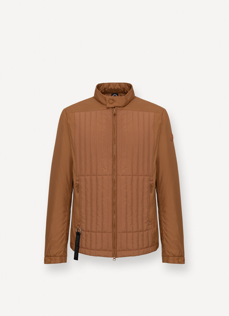 Biker jacket with wad padding