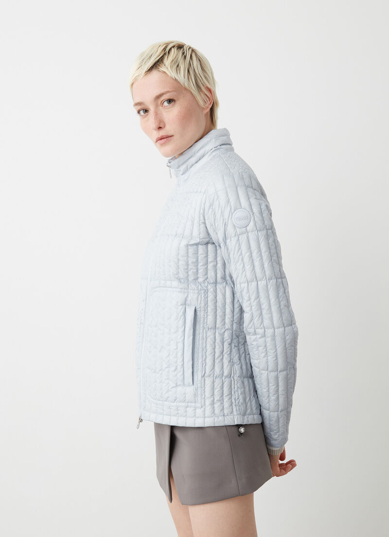 Shiny ultralight down jacket