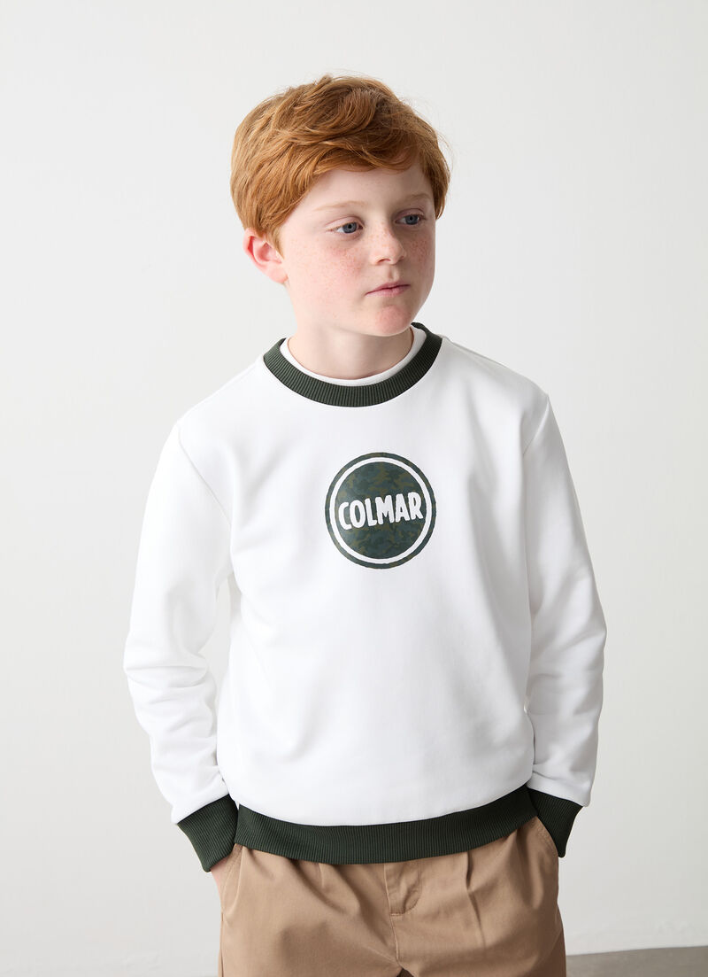 Sweatshirt with camouflage logo