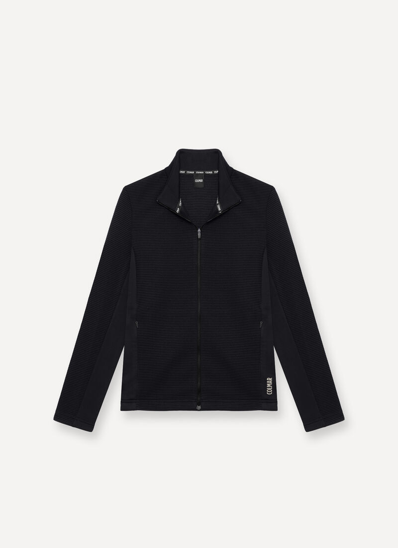 Full-zip jacquard ski fleece
