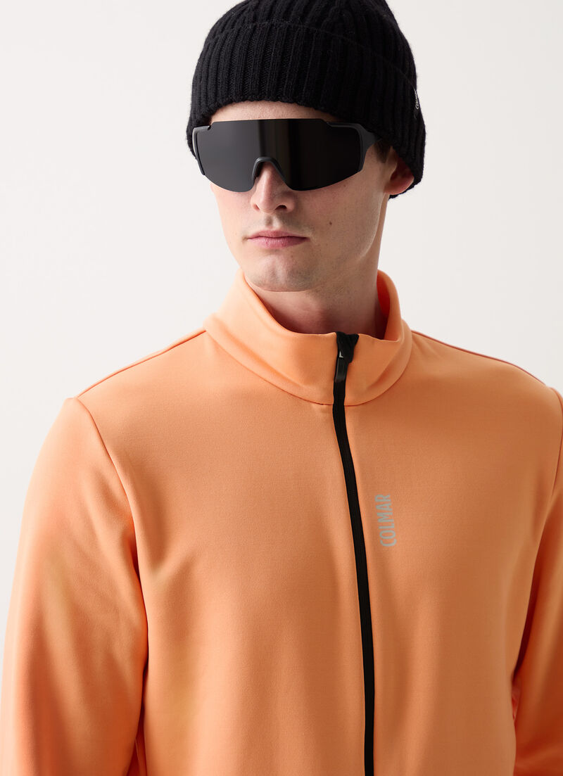 Full-zip stretch ski fleece