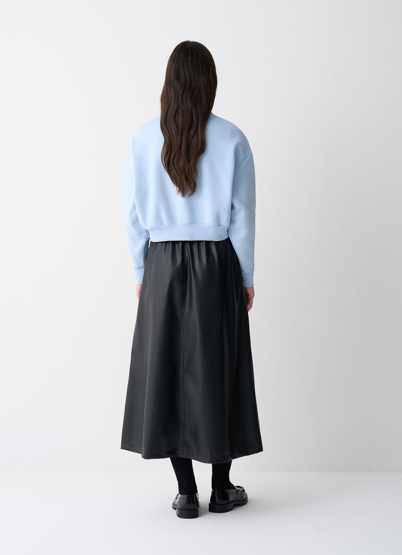 Half-zip sweatshirt with embroidery