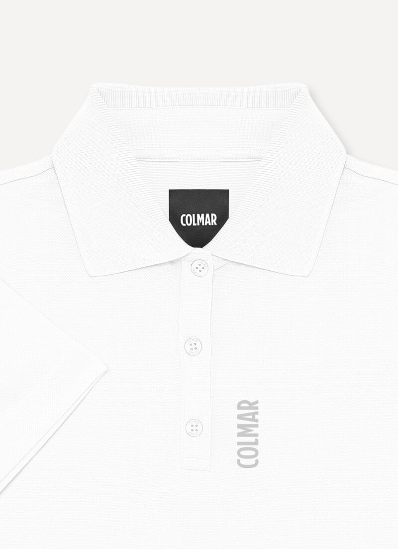 Technical piqué polo-shirt