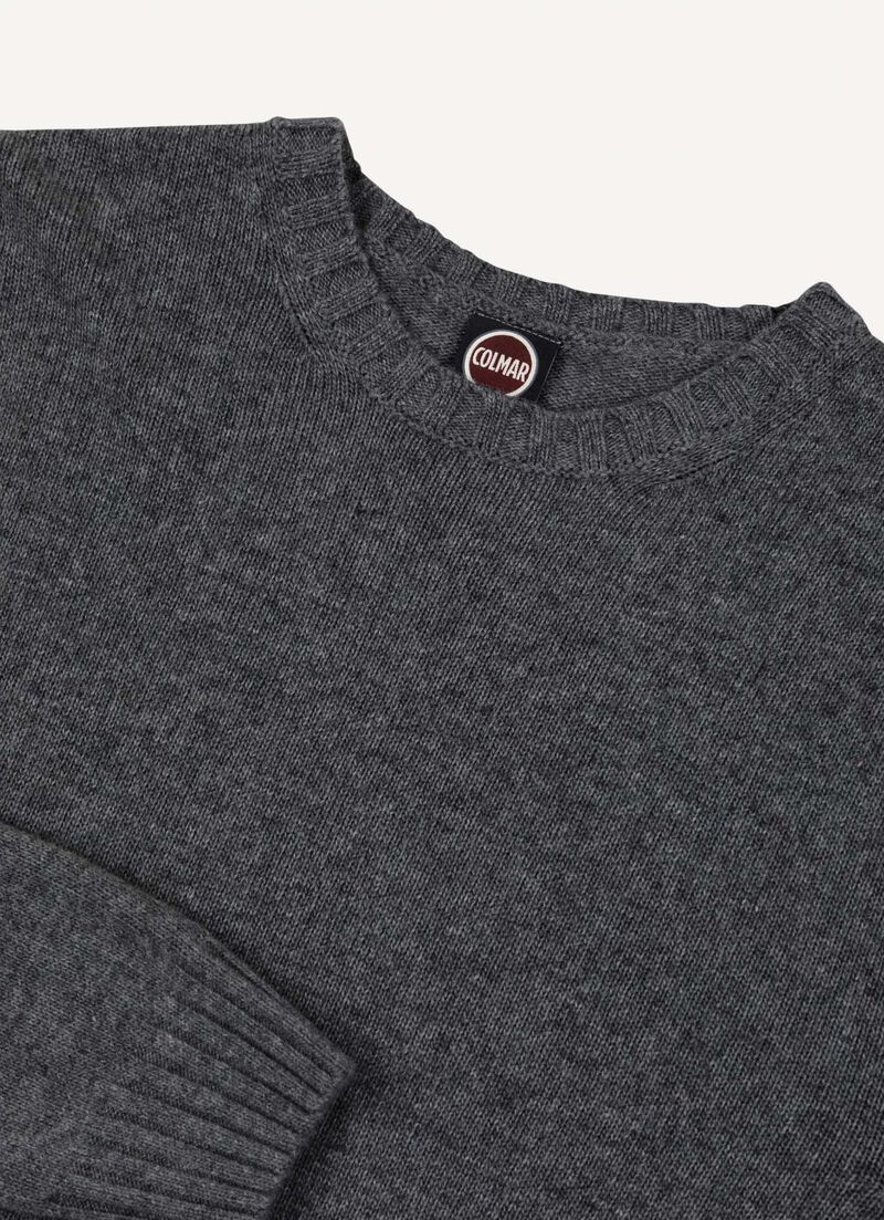 Branded wool pullover