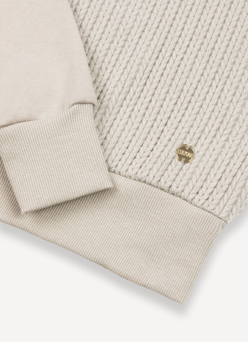 Cable-knit sweatshirt