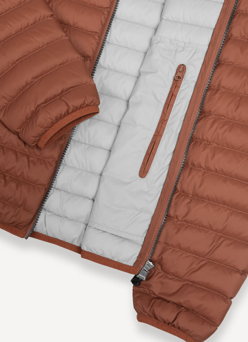 Light down jacket with hood