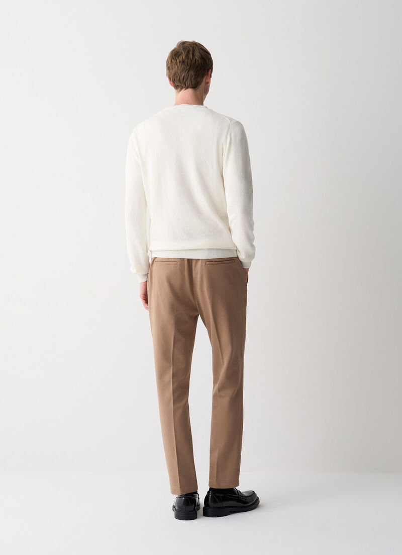 Fine-knit pullover