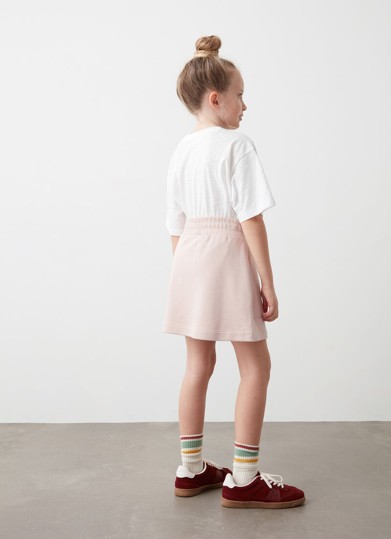 Sweatshirt-fabric skirt