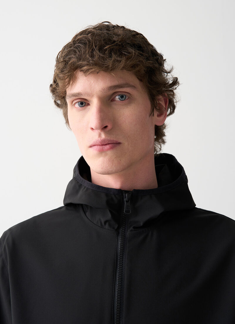 Softshell hooded jacket