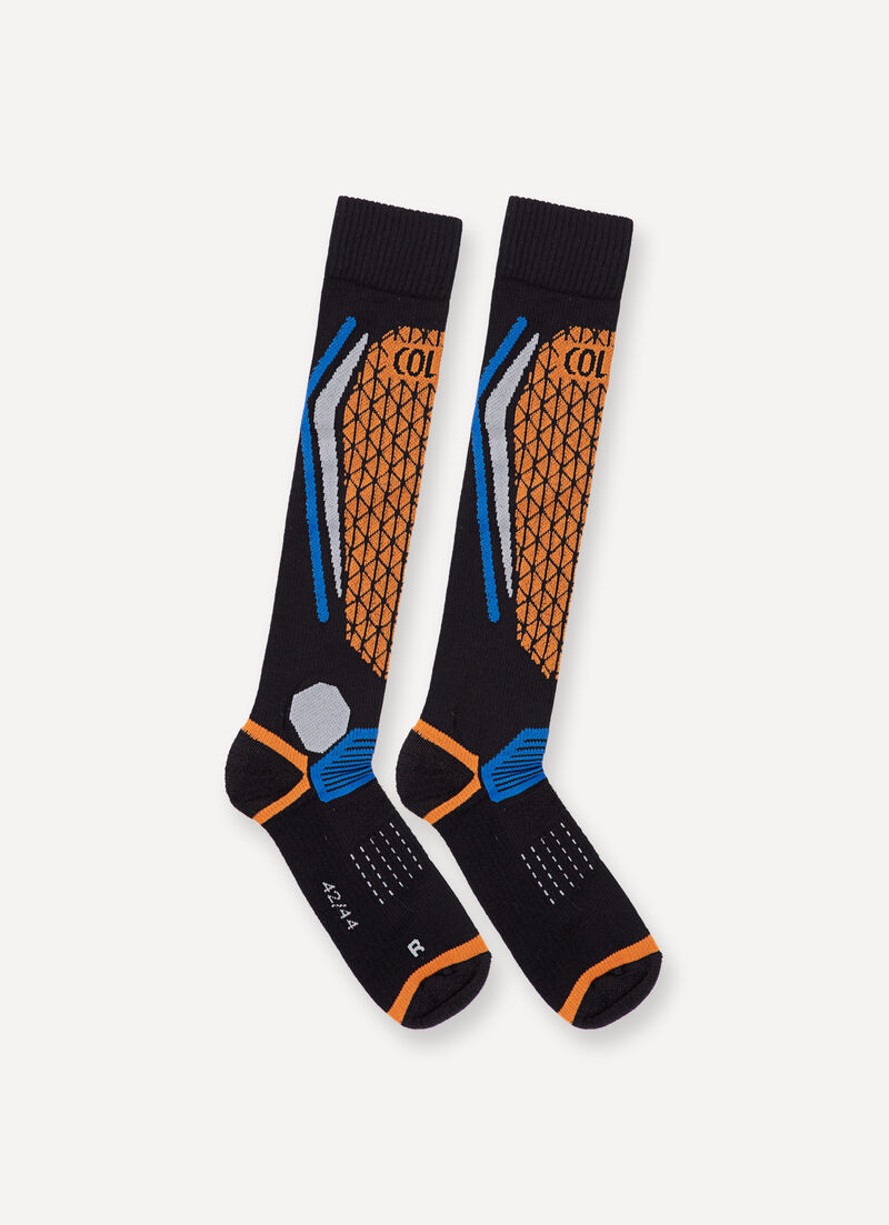 Unisex geometric Ski Socks