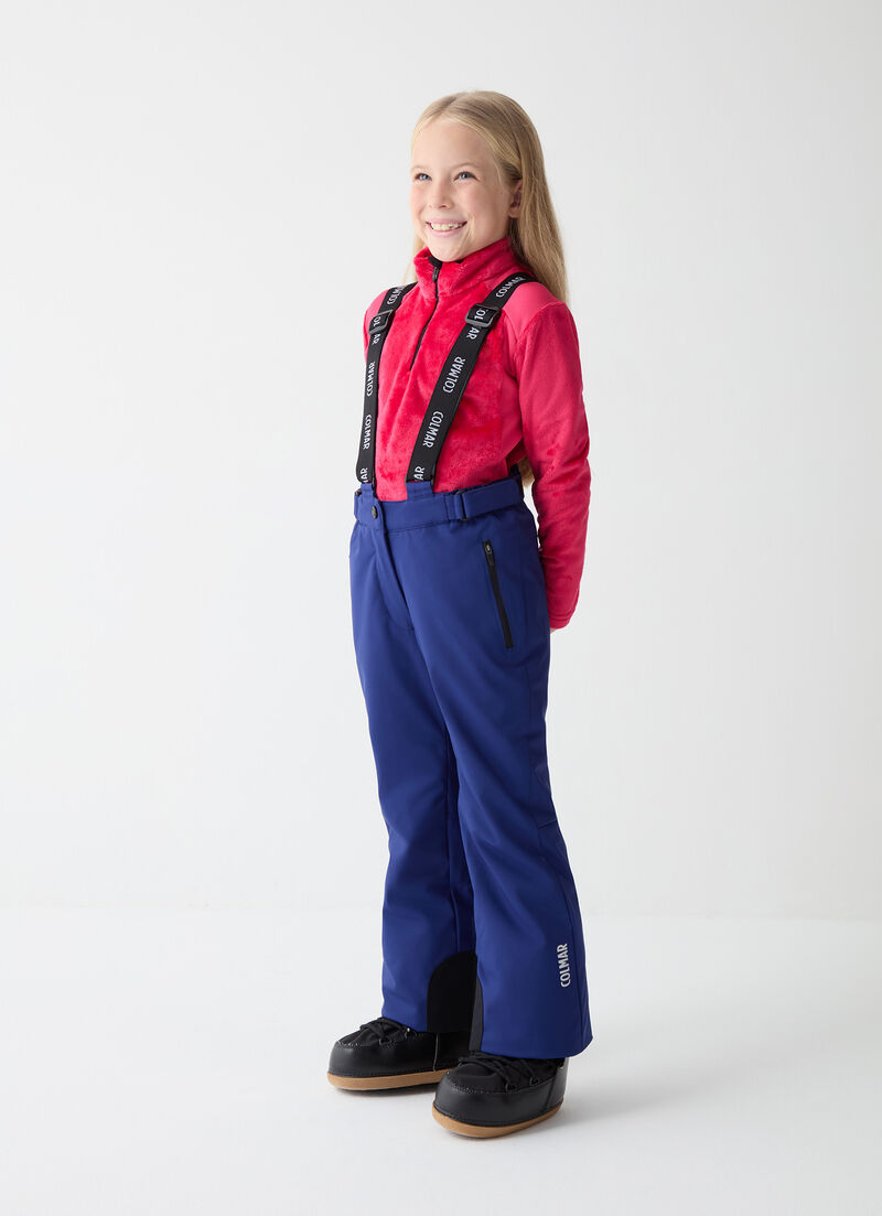 Girls’ ski bib and brace