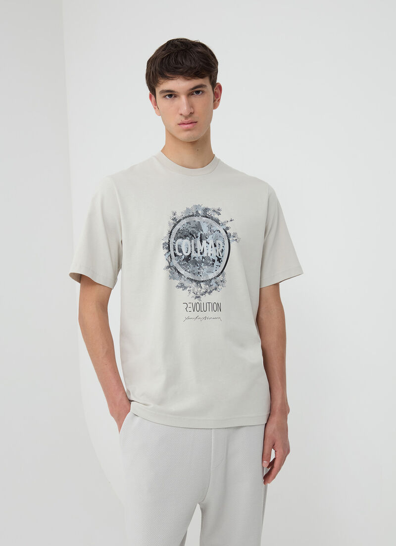 T-shirt with camouflage logo