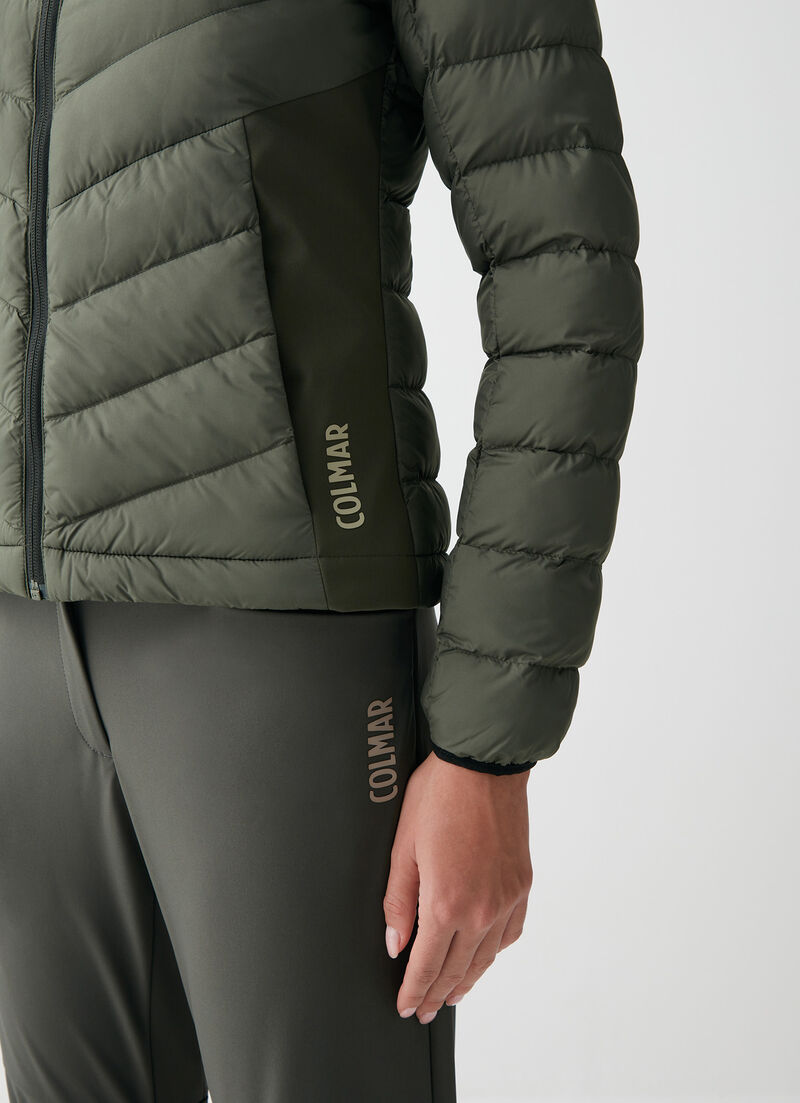 Padded water-repellent outdoor jacket