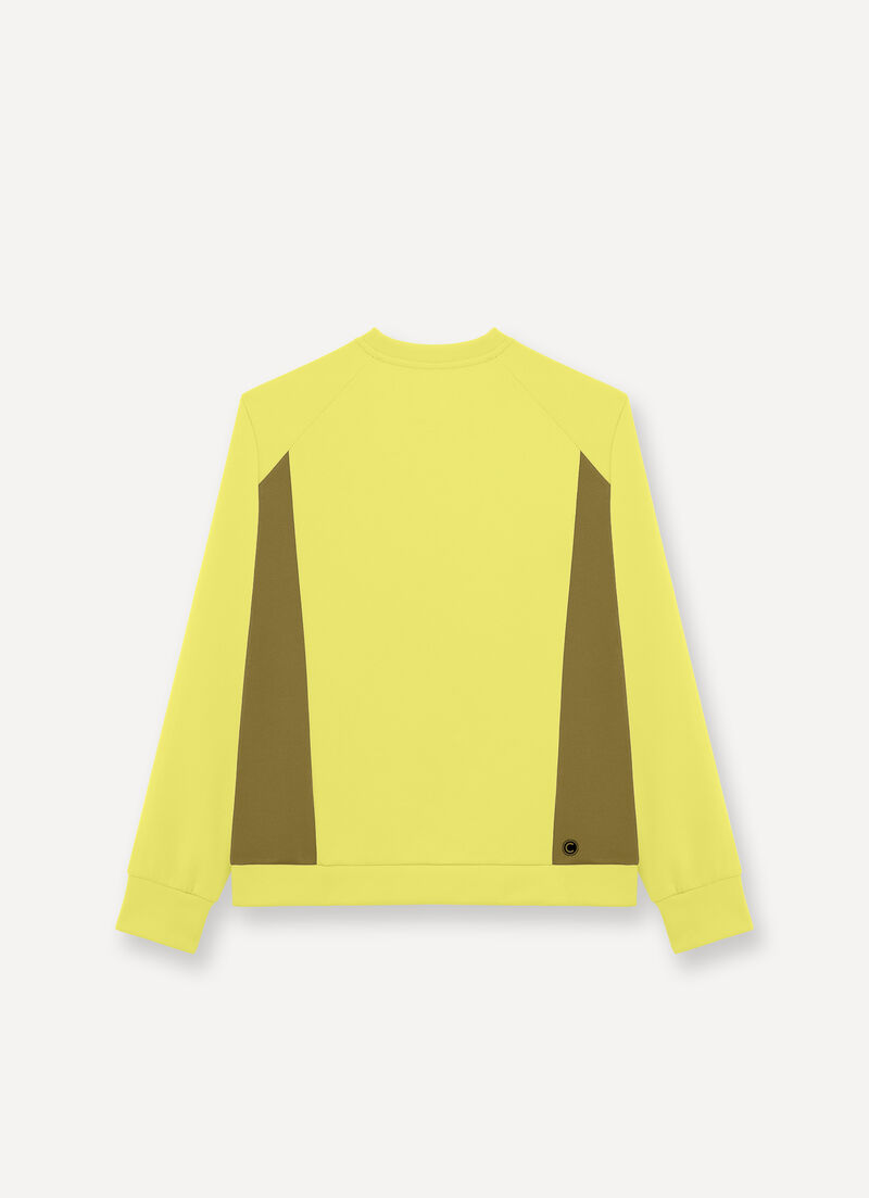 Stretch crew-neck sweatshirt