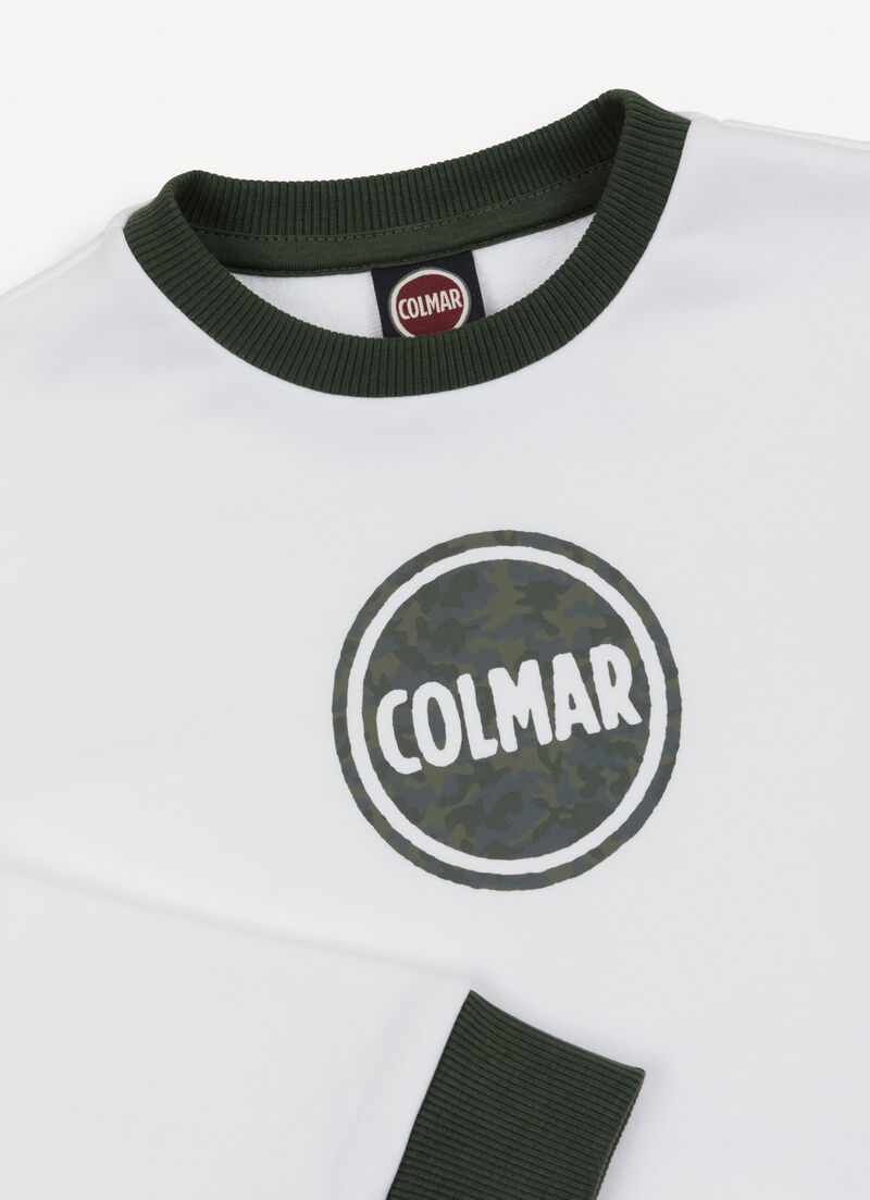 Sweatshirt with camouflage logo