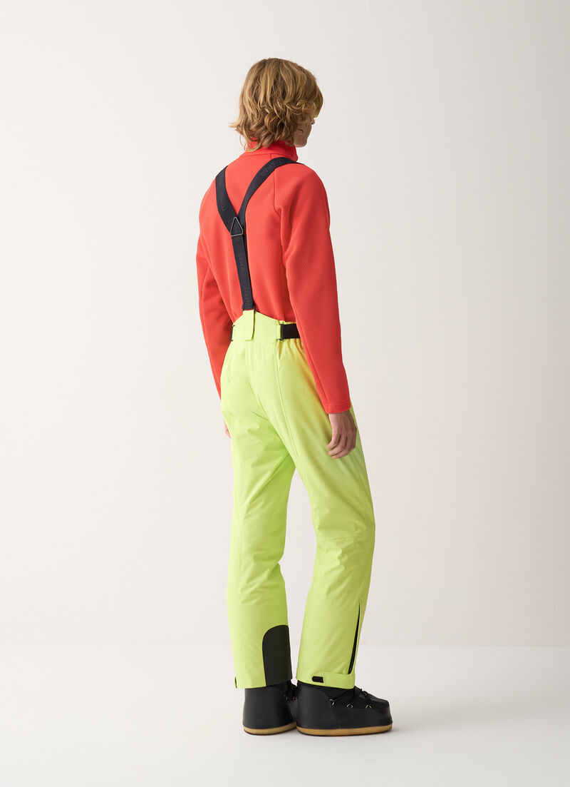 Padded 4Way fabric ski salopettes