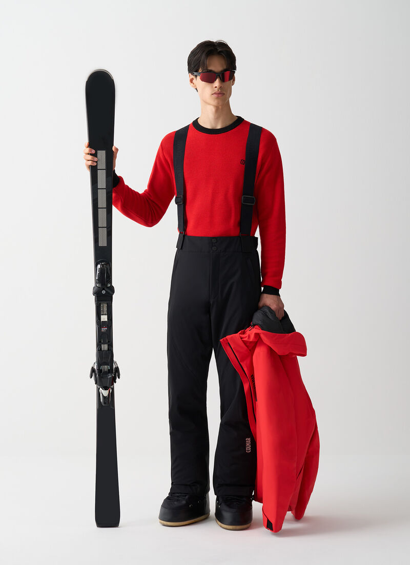 Padded ski salopettes with Recco® reflector