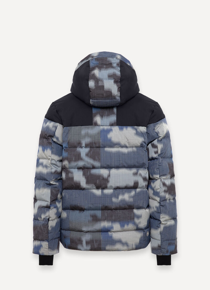 Camou Effect padded ski jacket