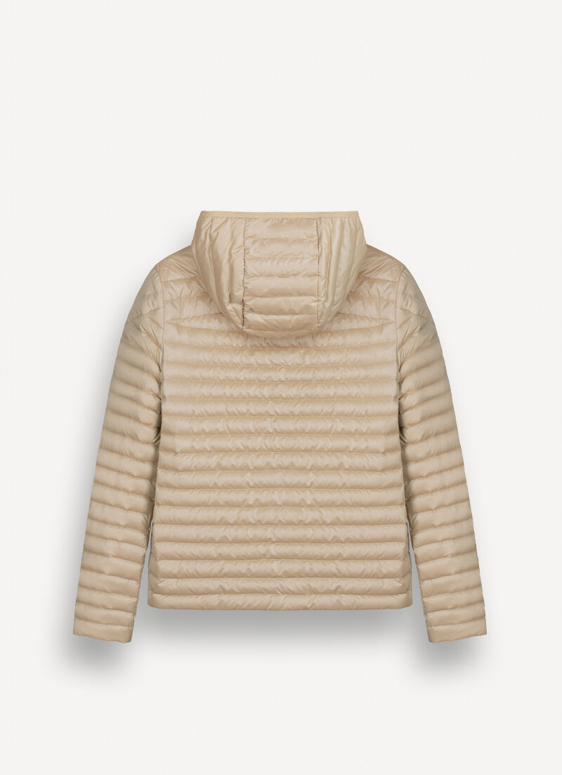 Light down jacket with hood